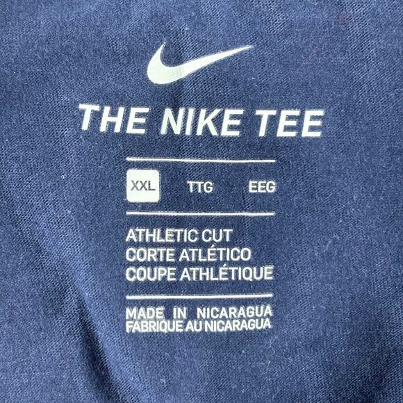 Michigan Wolverines The Nike Tee Shirt "Re2spect Above All" Men's XXL Navy - Picture 3 of 5